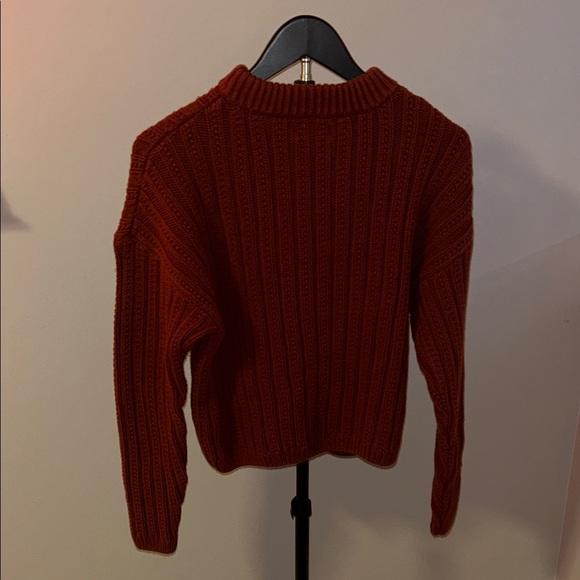 Universal Thread Ribbed Knit Sweater in Rust - Picture 3 of 3